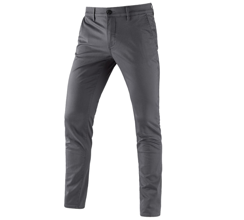 Pantaloni: e.s. pantaloni da lavoro 5-Pocket Chino + antracite 