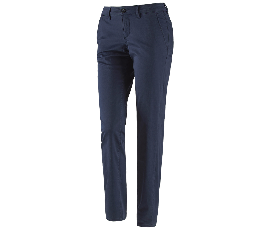 Temi: e.s. pantaloni da lavoro donna 5-Pocket Chino + blu scuro