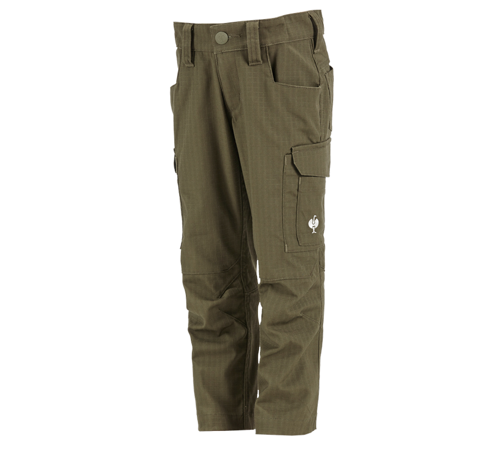 Temi: Pantaloni e.s.concrete solid, bambino + verde fango