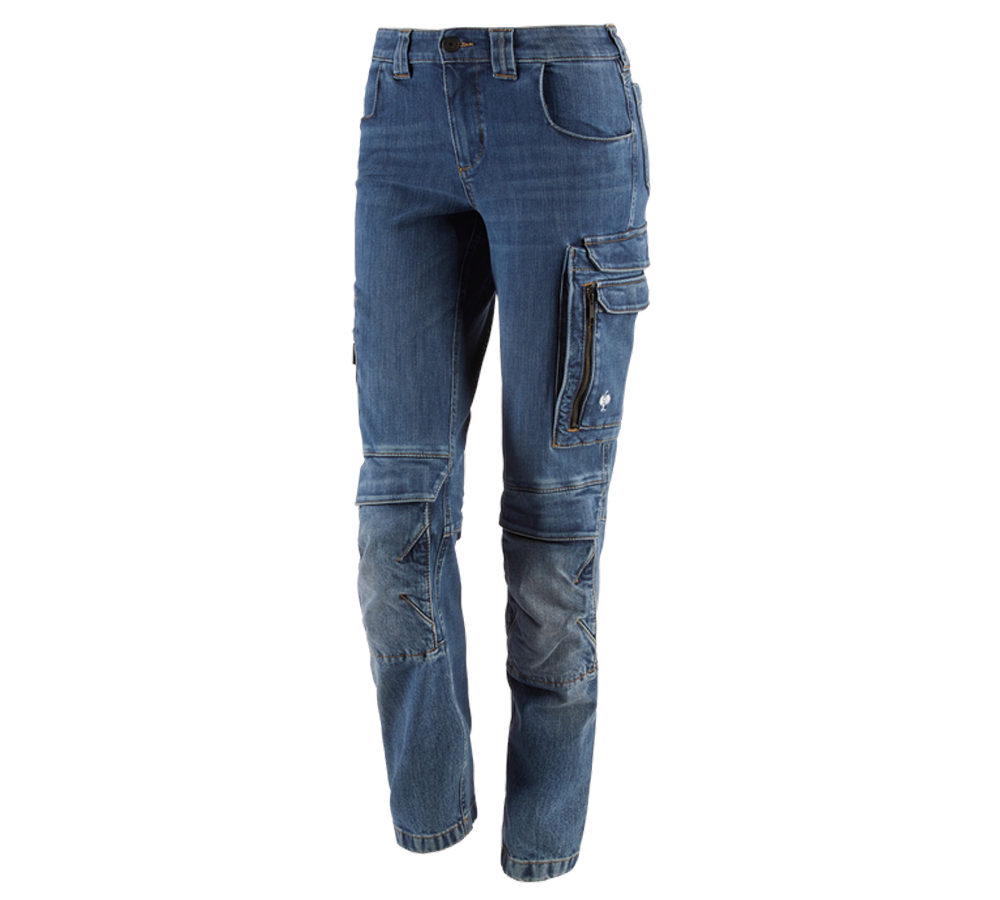 Pantaloni da lavoro: Cargo Worker-Jeans e.s.concrete, donna + stonewashed