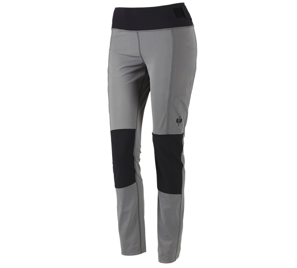 Pantaloni da lavoro: Leggings funzionali e.s.trail, donna + grigio basalto/nero
