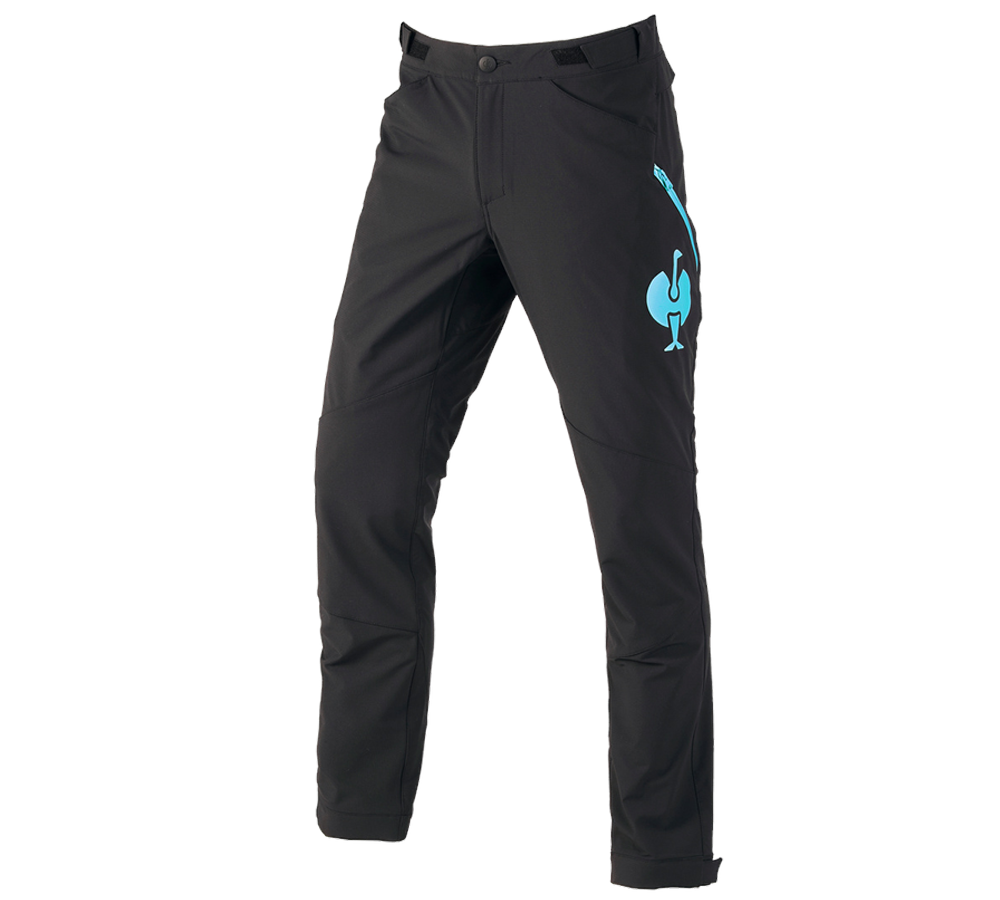 Pantaloni: Pantaloni funzionali e.s.trail + nero/turchese lapis