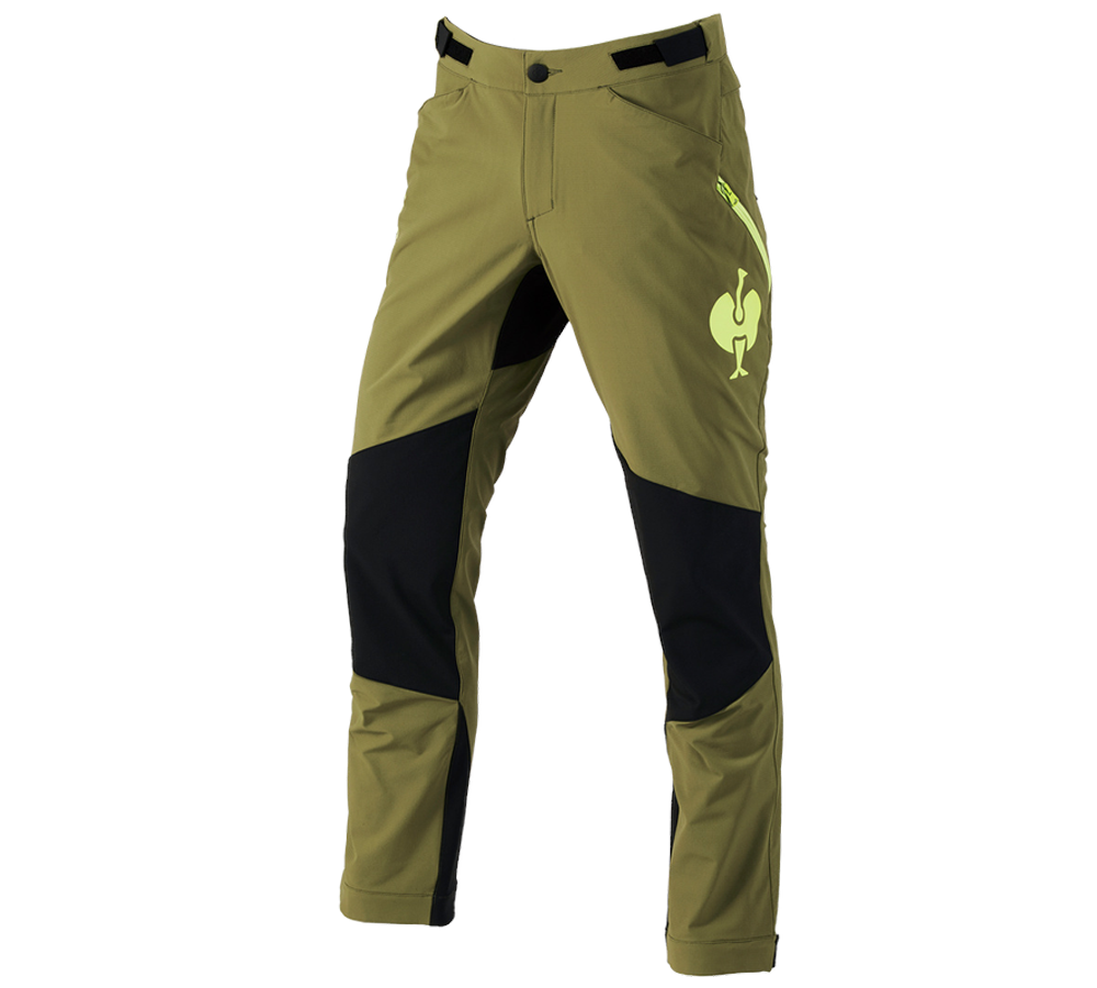 Temi: Pantaloni funzionali e.s.trail + verde ginepro/verde lime