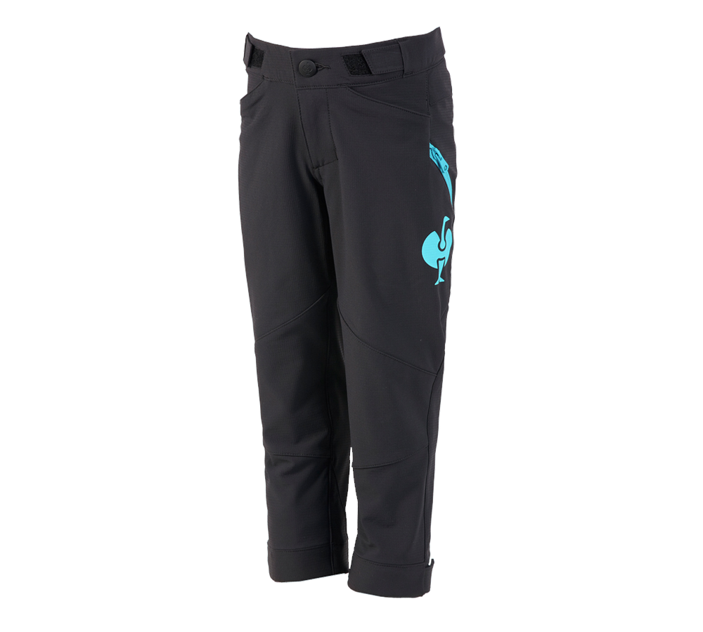 Pantaloni: Pantaloni funzionali e.s.trail, bambino + nero/turchese lapis