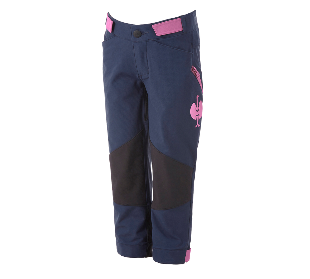 Pantaloni: Pantaloni funzionali e.s.trail, bambino + blu profondo/rosa tara