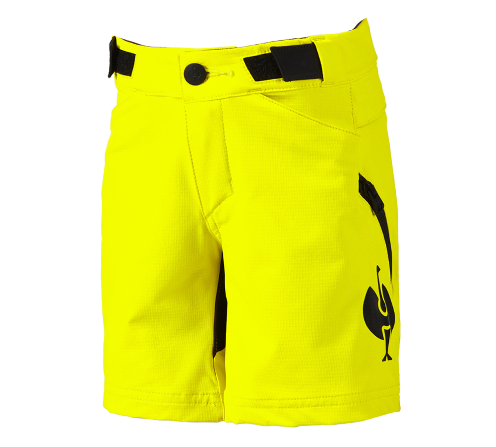 Pantaloncini: Short funzionali e.s.trail, bambino + giallo acido/nero