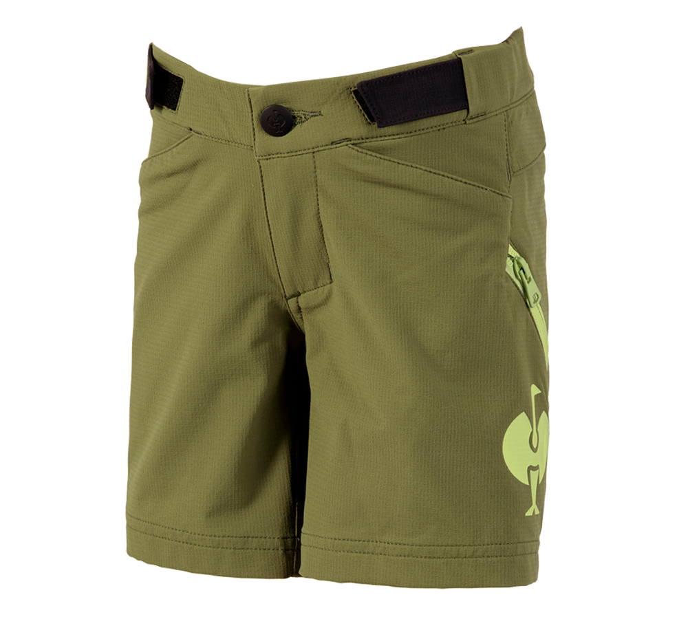 Pantaloncini: Short funzionali e.s.trail, bambino + verde ginepro/verde lime