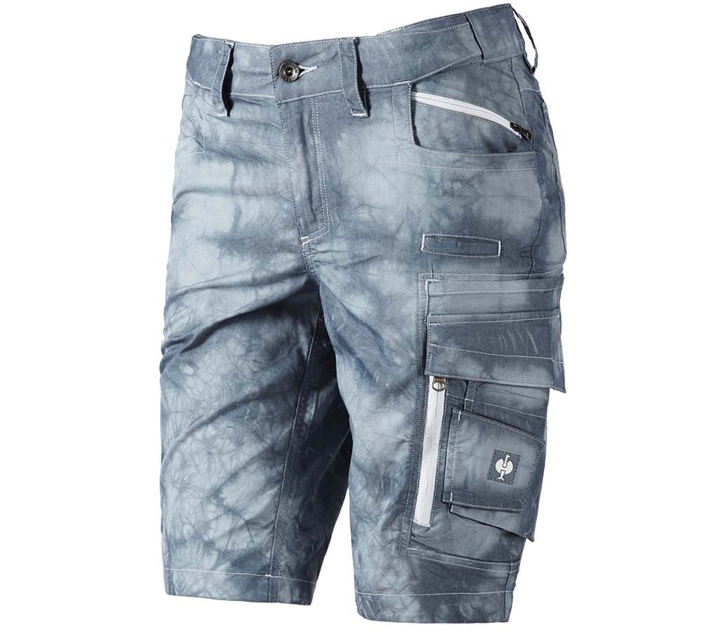 Pantaloni da lavoro: Pantaloncini cargo e.s.motion ten estivi, donna + blu fumo vintage