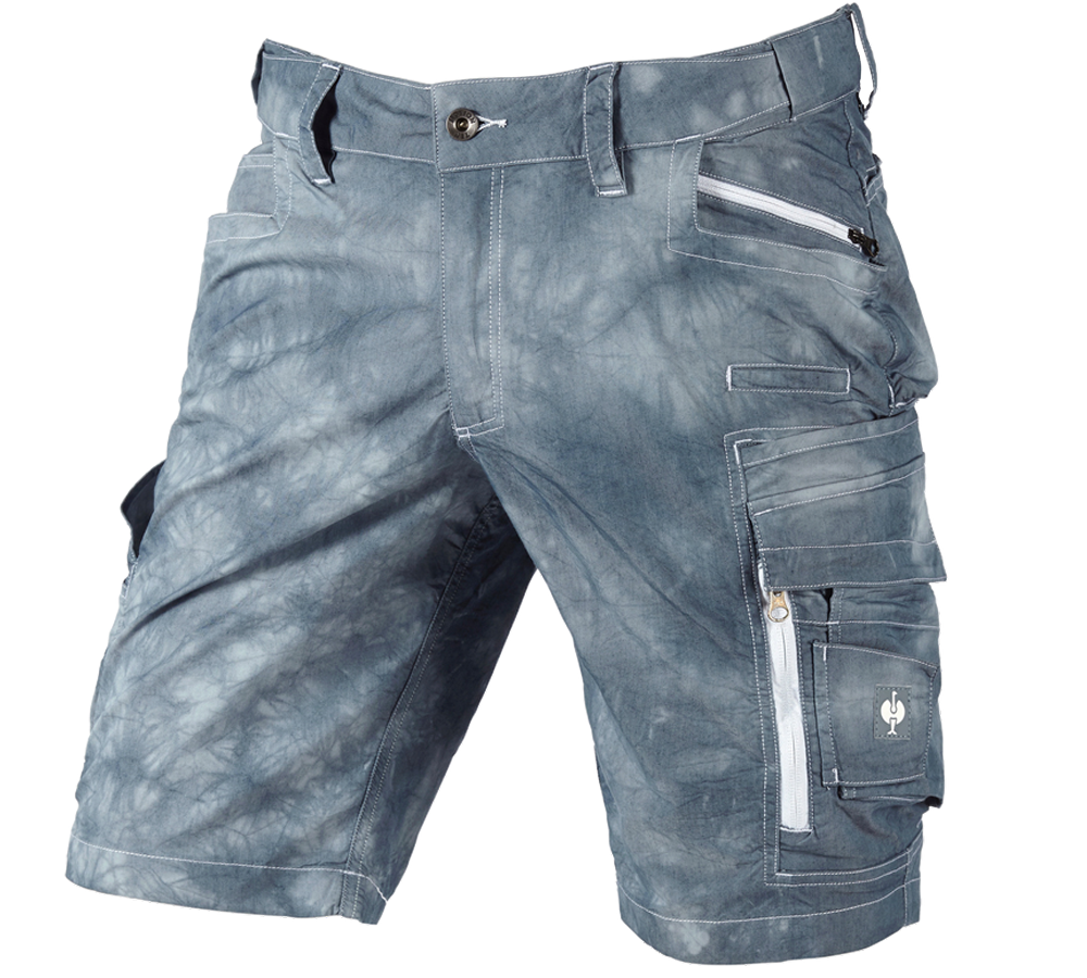 Pantaloni: Pantaloncini cargo e.s.motion ten estivi + blu fumo vintage