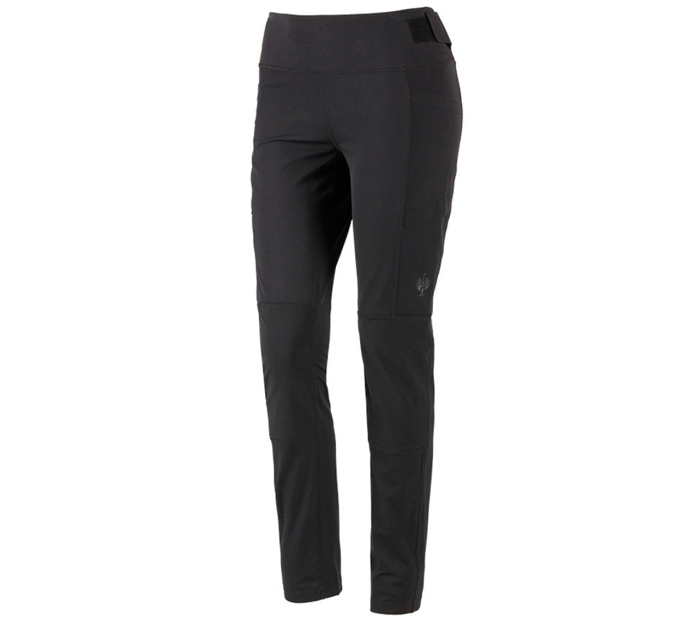Pantaloni da lavoro: Legging funzionali invernali e.s.trail, donna + nero