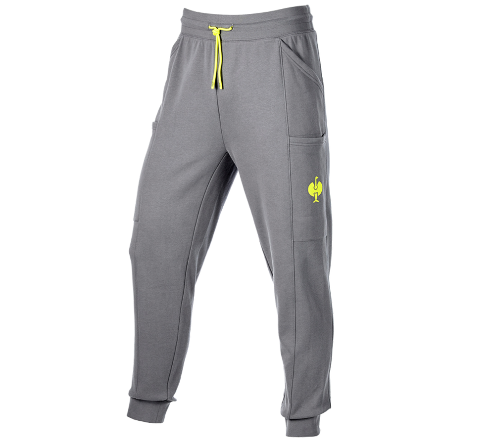 Temi: Sweat Pants light e.s.trail + grigio basalto/giallo acido