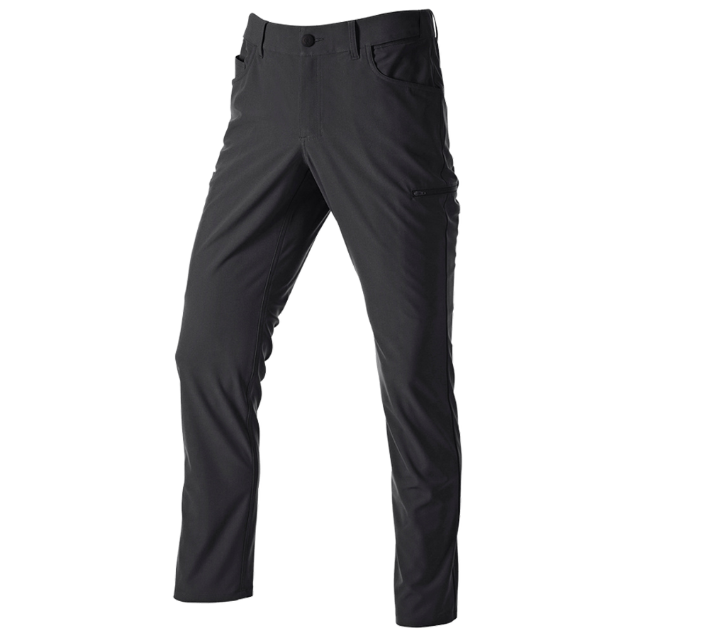 Pantaloni: Pantaloni da lavoro 5-Pocket Chino e.s.work&travel + nero