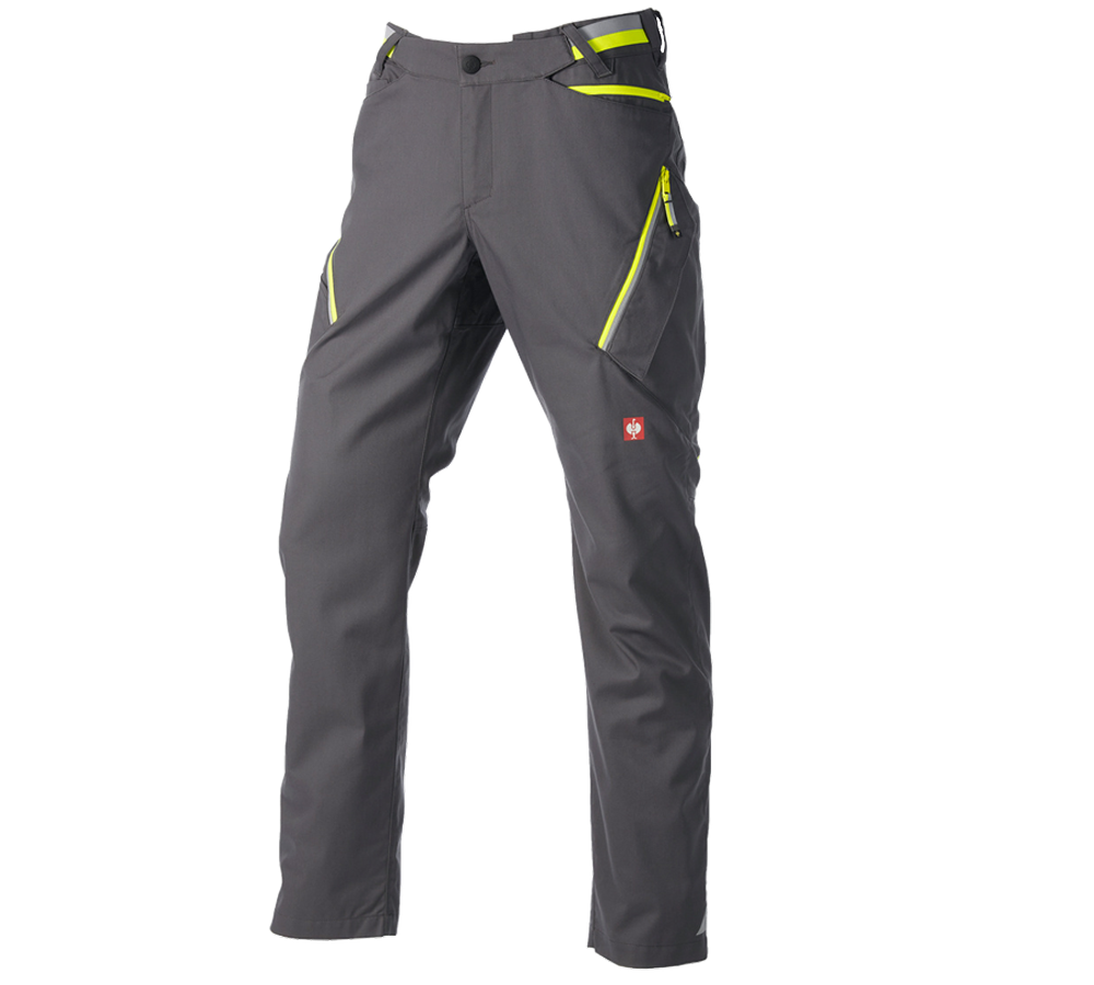 Pantaloni: Pantaloni multipocket e.s.ambition + antracite /giallo fluo
