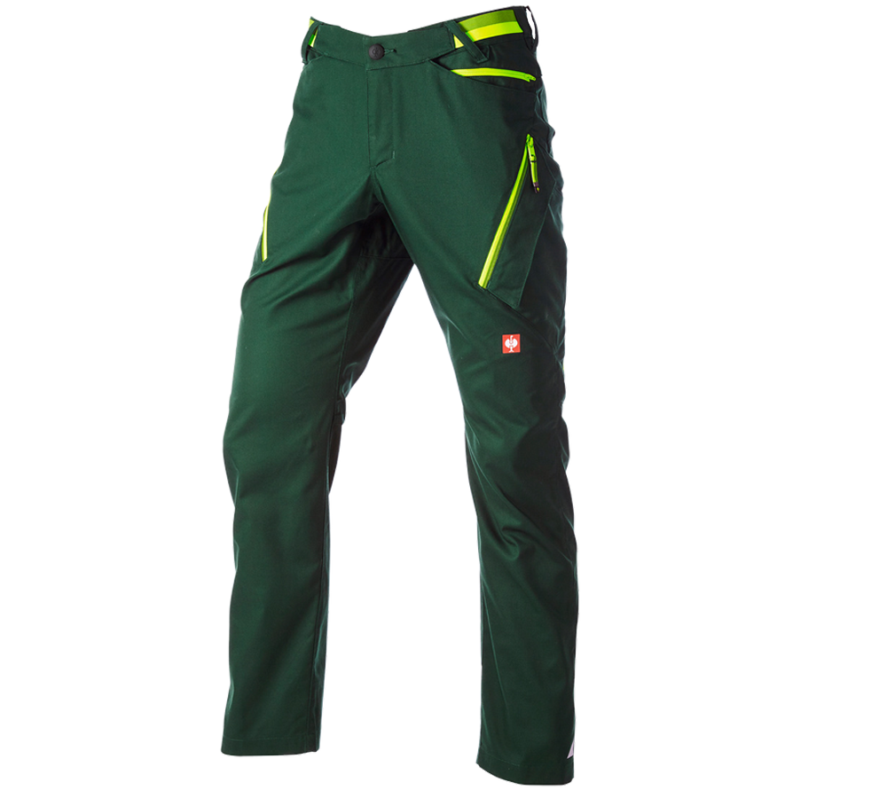 Pantaloni: Pantaloni multipocket e.s.ambition + verde/giallo fluo