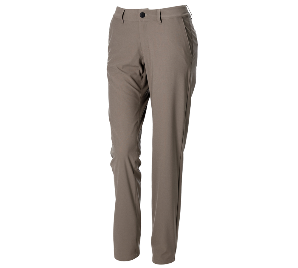 Hosen: Berufshose Chino e.s.work&travel, Damen + umbrabraun