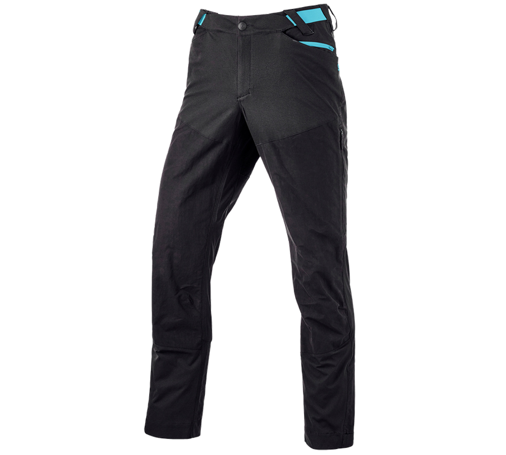 Pantaloni: Pantaloni funzionali ibrida e.s.trail + nero/turchese lapis