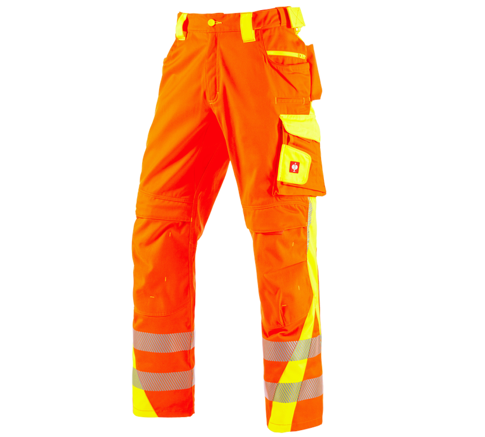 Temi: Pantaloni segnaletici e.s.motion 2020 + arancio fluo/giallo fluo