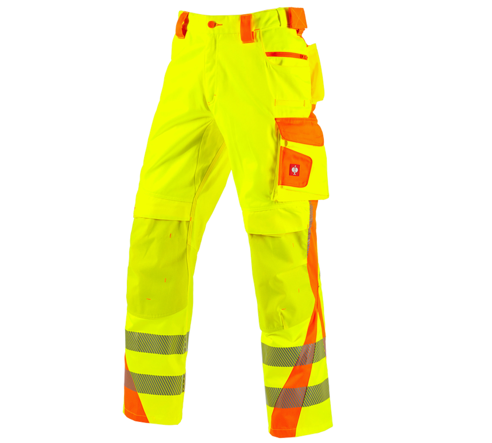 Temi: Pantaloni segnaletici e.s.motion 2020 + giallo fluo/arancio fluo