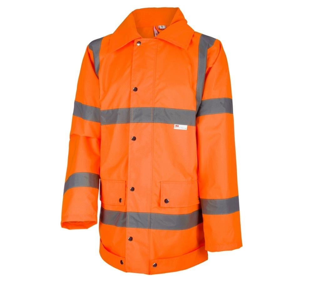 Giacche: STONEKIT giacca antipioggia segnaletica + arancio fluo