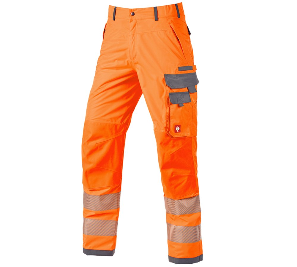 Pantaloni: Pantaloni funzionali segnaletici e.s.prestige + arancio fluo/grigio