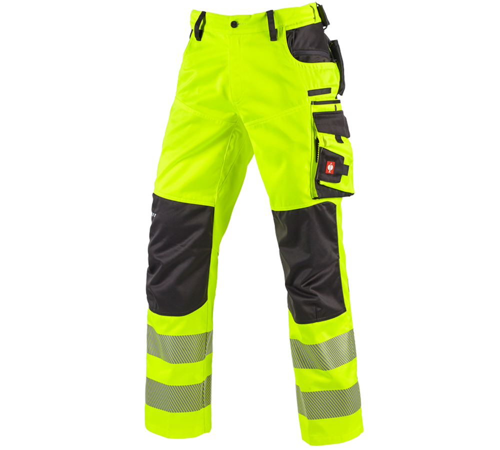Pantaloni: Pantaloni segnaletici e.s.motion + giallo fluo/antracite 