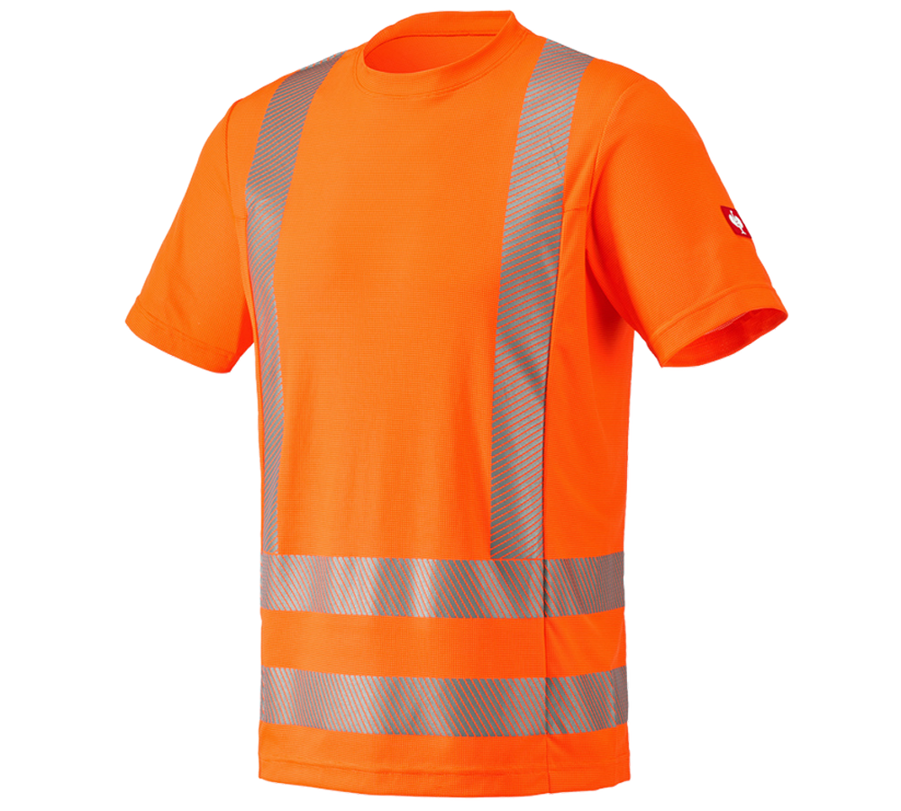 Temi: e.s. t-shirt funzionale segnaletica + arancio fluo