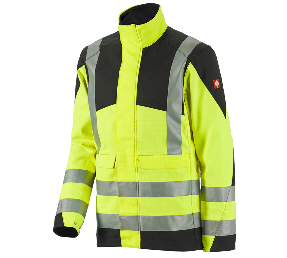 Giacche: e.s. giacca da lavoro multinorm high-vis + giallo fluo/nero