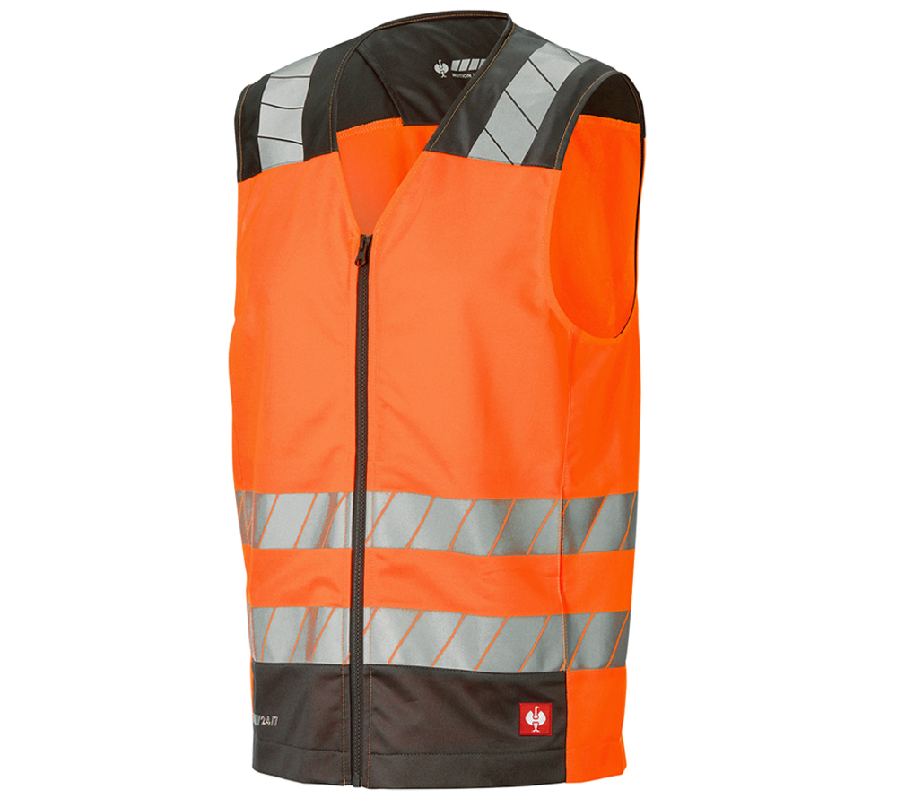 Gilet: Gilet segnaletico e.s.motion 24/7 + arancio fluo/antracite 