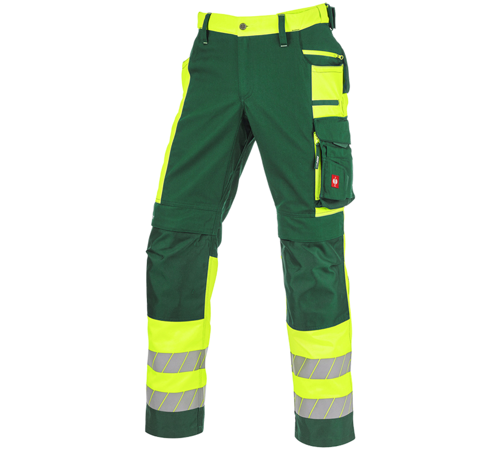 Pantaloni: Pantaloni segnaletici e.s.motion 24/7 + verde/giallo fluo