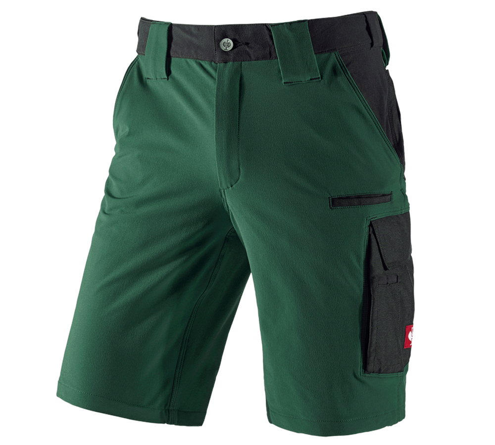 Pantaloni: Short funzionali e.s.dynashield + verde/nero