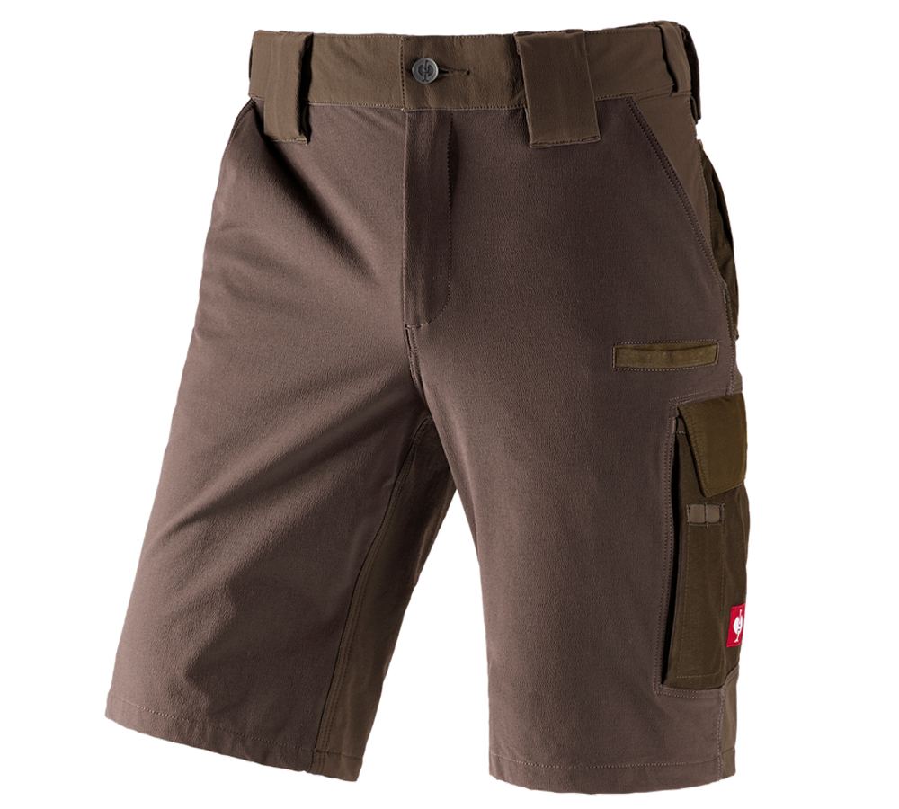 Pantaloni: Short funzionali e.s.dynashield + nocciola/castagna