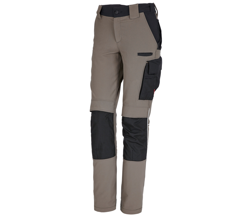 Pantaloni da lavoro: Pantaloni funzionali e.s.dynashield, donna + pietra/nero