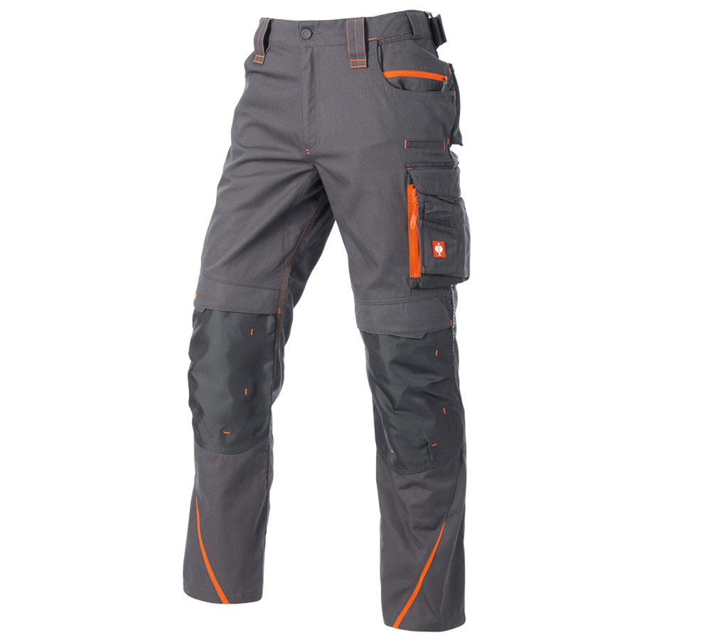 Pantaloni: Pantaloni e.s.motion 2020 + antracite /arancio fluo