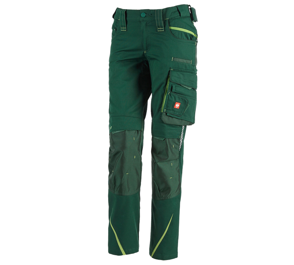 Pantaloni da lavoro: Pantaloni da donna e.s.motion 2020 + verde/verde mare