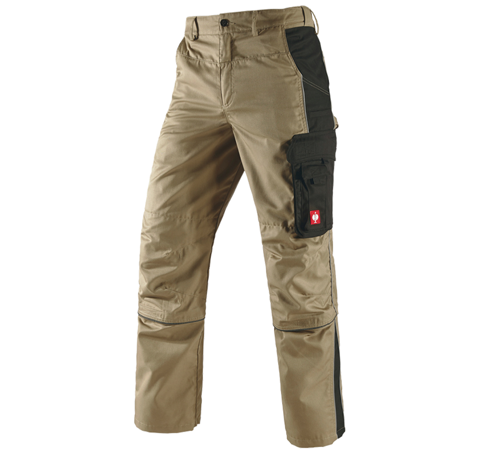Pantaloni: Pantaloni Zip-Off e.s.active + kaki/nero