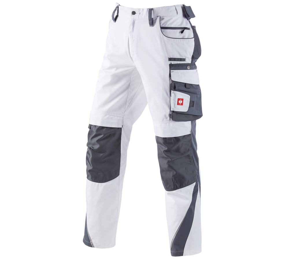 Pantaloni: Pantaloni invernali e.s.motion + bianco/grigio