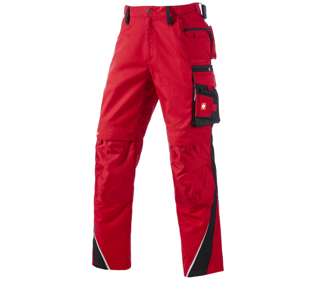 Installatori / Idraulici: Pantaloni invernali e.s.motion + rosso/nero