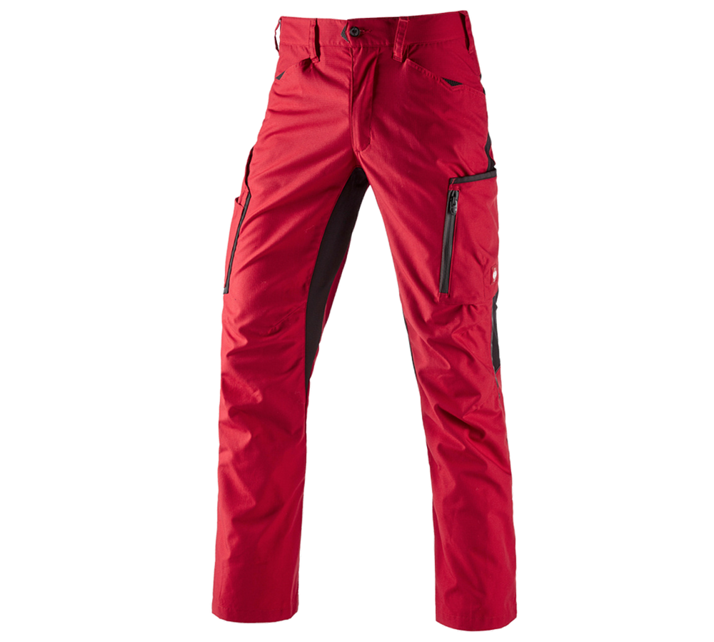 Pantaloni: Pantaloni e.s.vision, uomo + rosso/nero