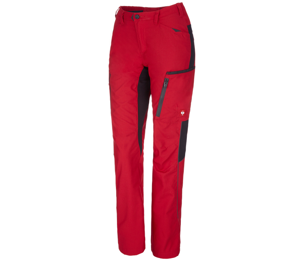Pantaloni da lavoro: Pantaloni da donna e.s.vision + rosso/nero