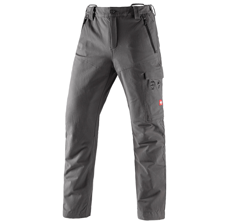 Pantaloni: Pantaloni antitaglio forestali e.s.cotton touch + grigio carbone