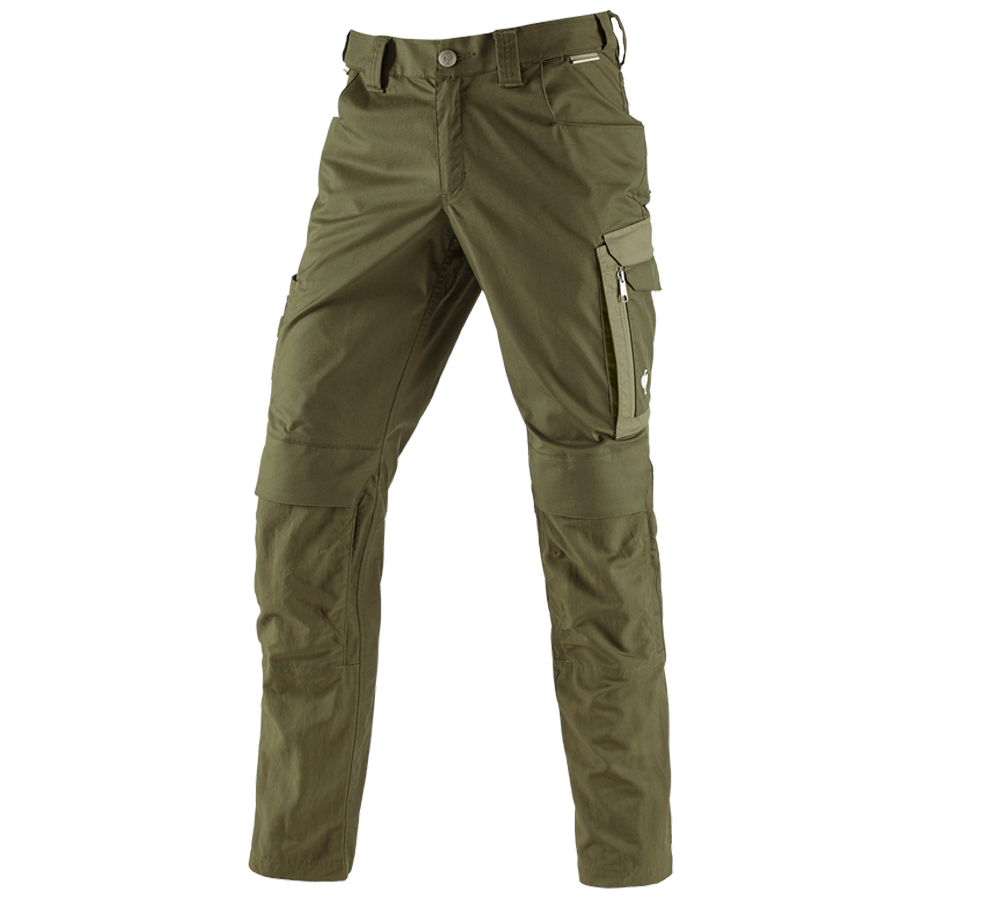 Pantaloni: Pantaloni e.s.concrete light + verde fango/verde felce