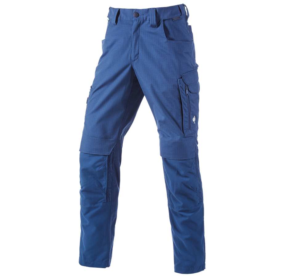 Pantaloni: Pantaloni e.s.concrete solid + blu alcalino