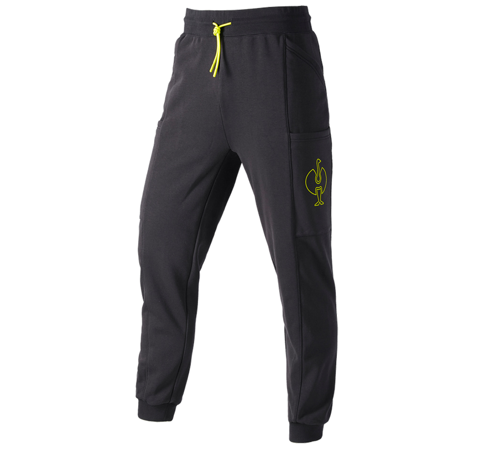 Temi: Sweat Pants e.s.trail + nero/giallo acido