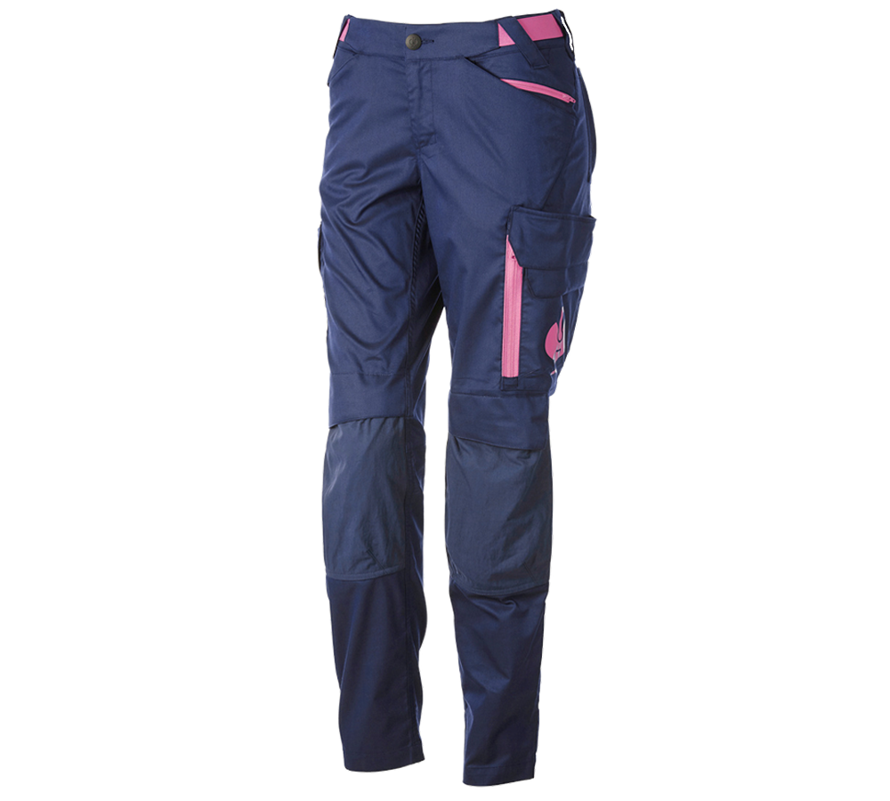 Abbigliamento: Pantaloni e.s.trail, donna + blu profondo/rosa tara