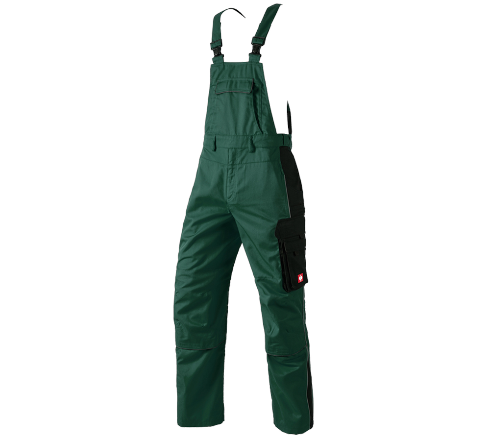 Pantaloni: Salopette e.s.active + verde/nero