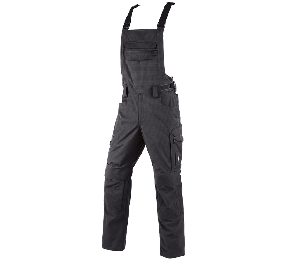 Pantaloni: Salopette e.s.concrete solid + nero