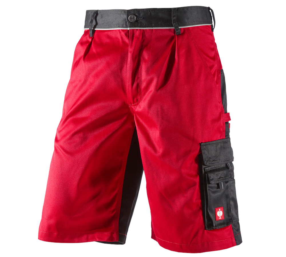 Pantaloni: Short e.s.image + rosso/nero