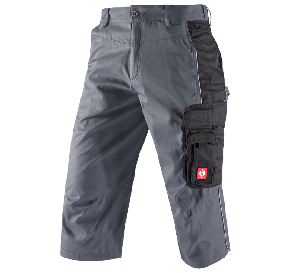 Pantaloni: e.s.active pantaloni 3/4 + grigio/nero
