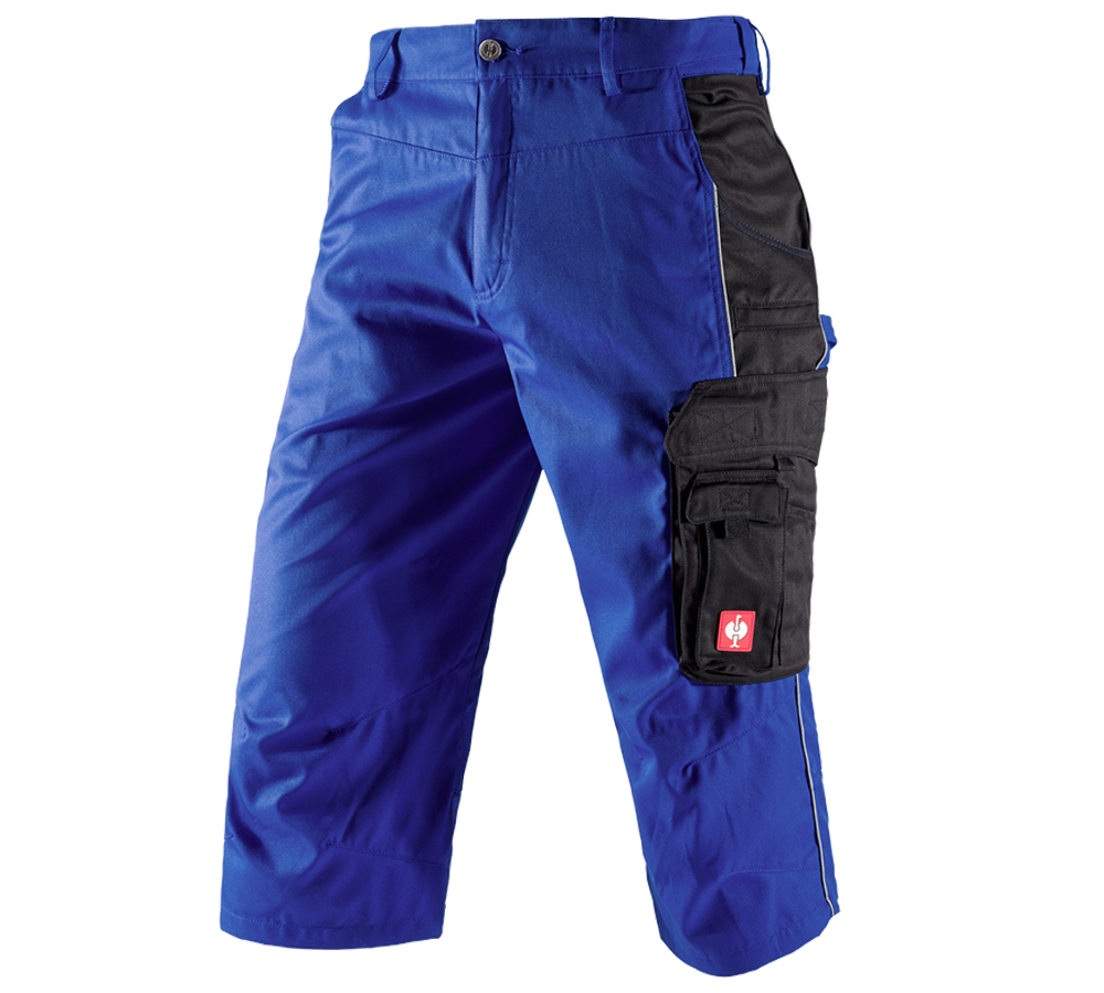 Pantaloni: e.s.active pantaloni 3/4 + blu reale/nero
