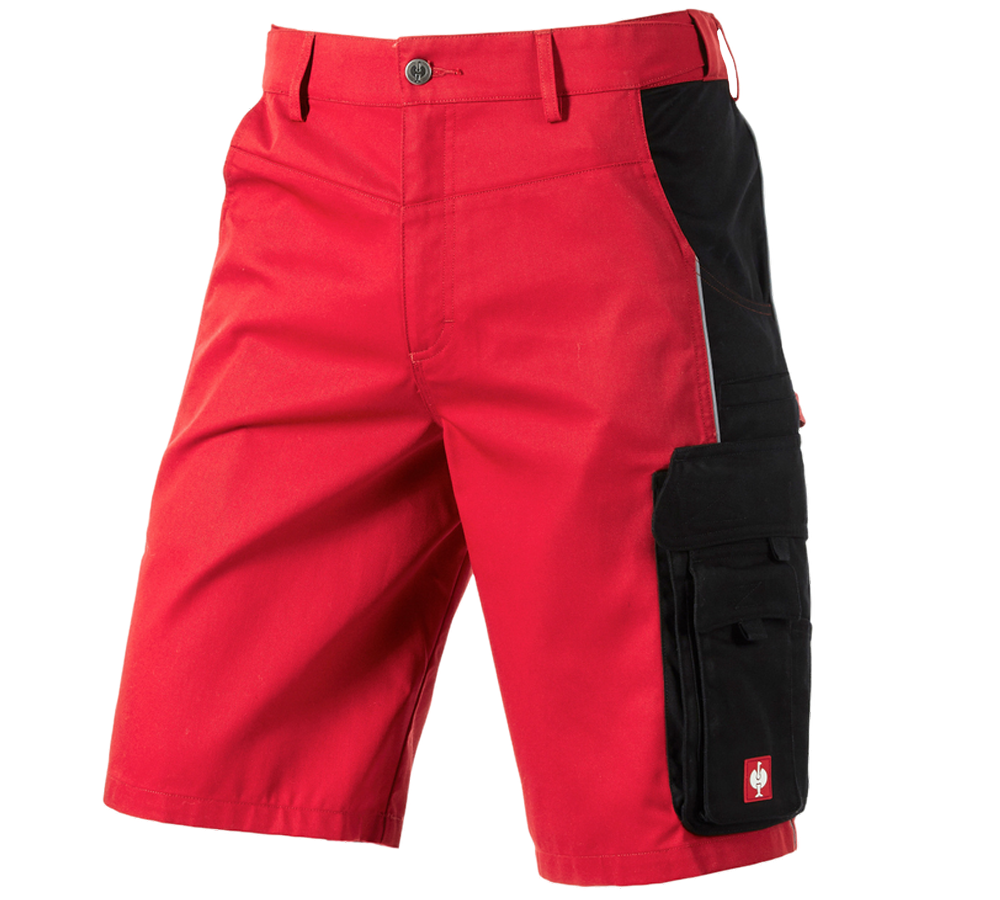 Pantaloni: Short e.s.active + rosso/nero